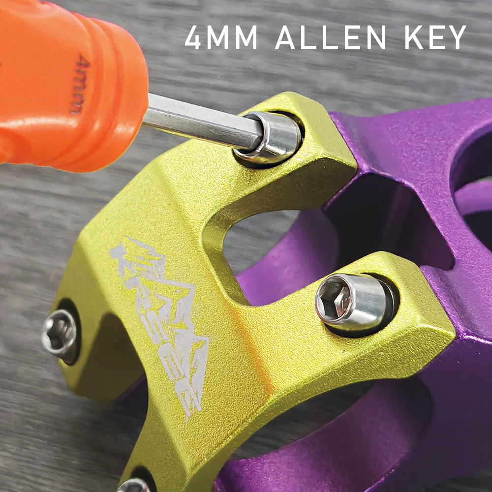 KRSEC R009 MTB Short Stem 31.8x28.6mm Aluminum Racing - Image 6