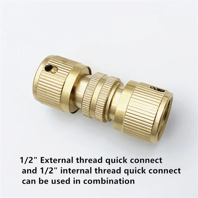 1/2 "Férfi Szál Sárgaréz Gyors Csatlakozó Kerti Öntözés Adapter Víztömlő Ízületi Mezőgazdasági Öntözőszerszám Szerelvények Tartós - Image 5