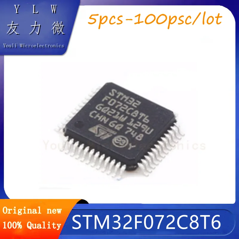 

STM32F072C8T6 LQFP48 SMD ST STMicroelectronics 32-bit ARM Microcontroller Brand New Original Imported