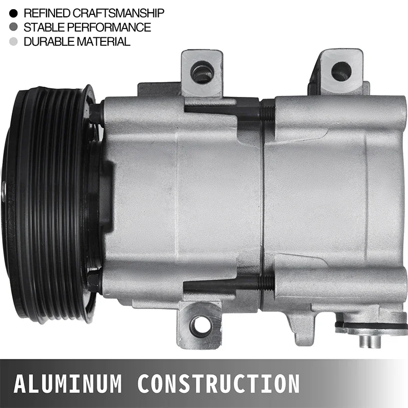 12V AC Compressor Suitable for Ford F-150 1997-2006 4.2L Car Air Conditioning Compression System Rapid Refrigeration