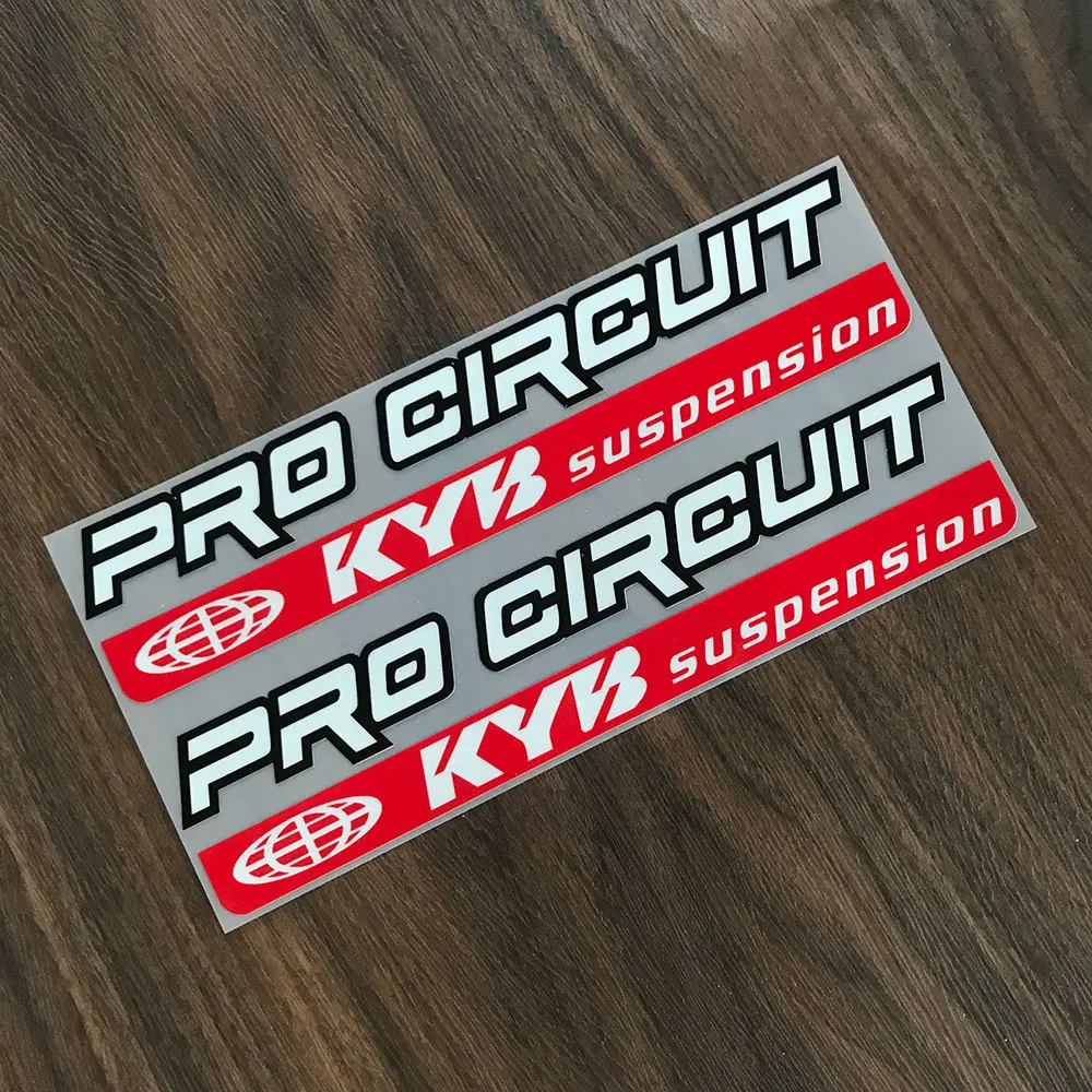 Reflective KYB Racing Suspension Shock Motorcycle Decal Sticker For Kawasaki Z900 MT07 Tmax Suzuki Benelli KTM Honda motorcycle stickers