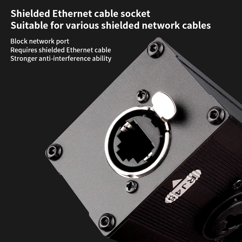 Shielded RJ45 CAT5 to 4-Channel XLR Male/Female Multi-Network Cable