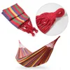1-2 Person Fabric Hammock with Tree Straps 264lbs Capacity Stripe Hammock Pendant 102x32 in for Outdoor Indoor with Carry Bag 5