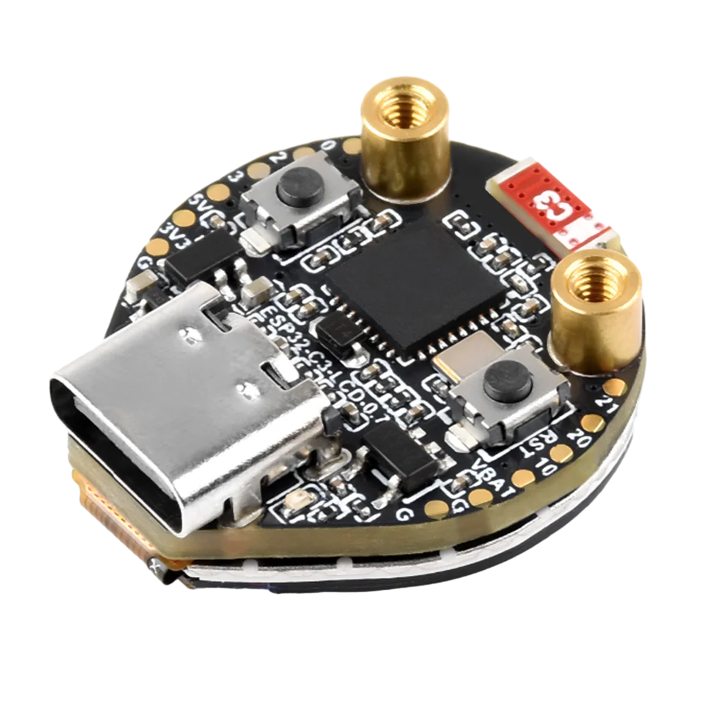 ESP32-C3 0.71 Inch Round Display Development Board SPI Interface 160x160 IPS Scr