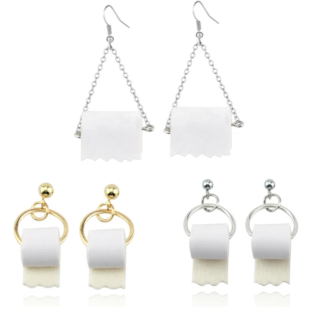 Aggregate more than 85 real toilet paper earrings 3tdesign.edu.vn
