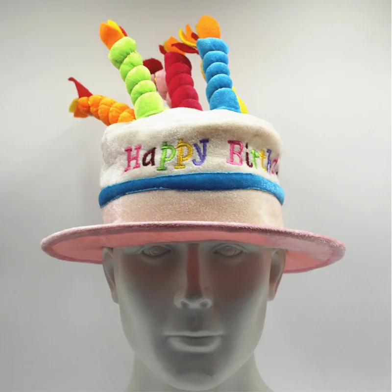 Christmas Birthday Gift Birthday Hat Christmas Decoration Hat Cake Candle Party Performance Cute Fashion Gift