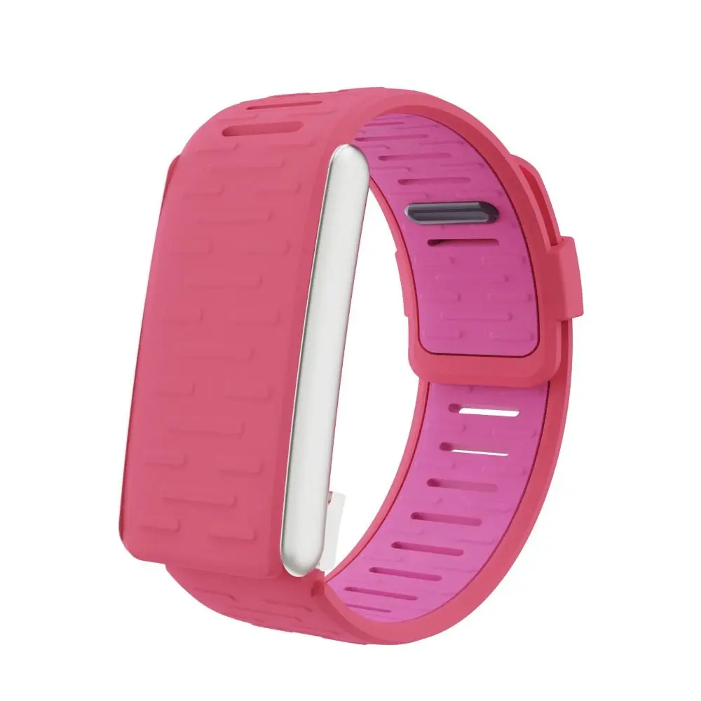 Breathable Silicone Sports Wristband - Adjustable Fitness Tracker Strap