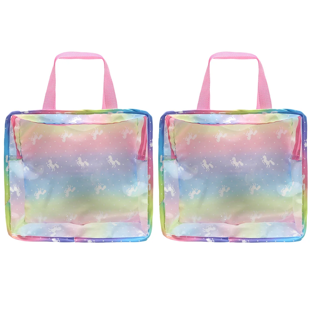 2Pcs Storage Bags Clothes Storage Bag Portable Accessories Storage Bag Travel Clothes Pouch 2pcs amber resin u shape bags handles handcrafted handbags straps tote purse frame replacement bags wrist handmade accessories