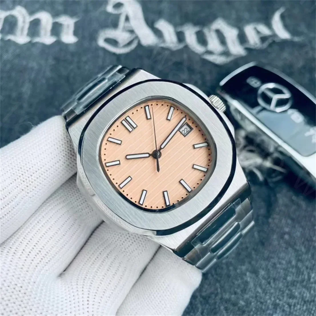 

Mechanical Wristwatches designer watches high quality Nautilus Boutique Steel Strap Designer watches for men Wholesale Watch