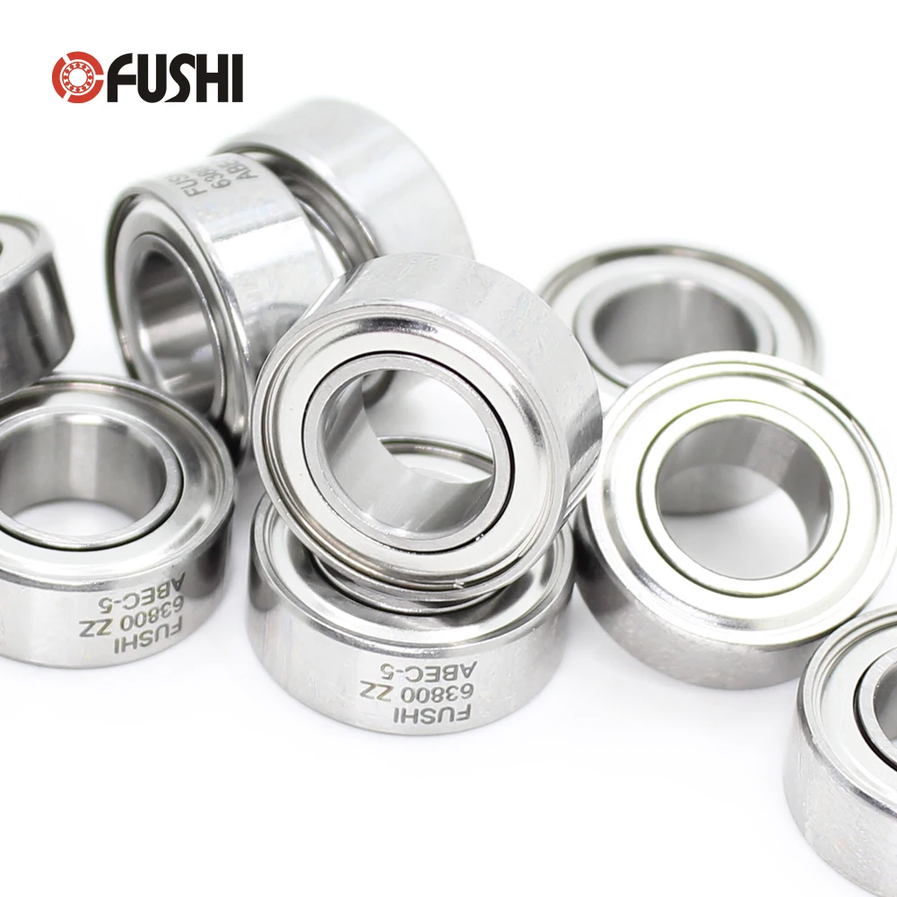 63800ZZ Bearing ABEC-5 10*19*7 mm Metric Thin Section 63800Z Ball Bearings 63800 ZZ 10PCS
