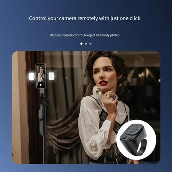 Multifunctional Ring Remote Control, Rechargeable Wireless Bluetooth Page Turner & Camera Shutter for Short Videos 5