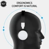 Casque de jeu filaire avec caisson de basses, qualité sonore HiFi, pliable, portable