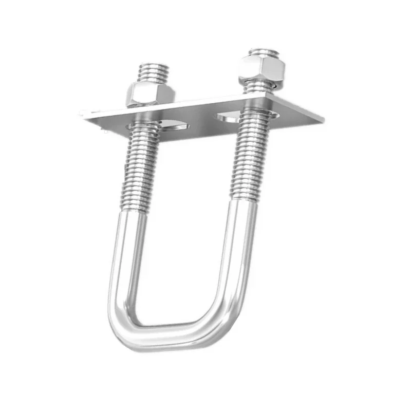 

304 Stainless Steel U-Shaped Screw / Right Angle Pipe Clamp M6-M10