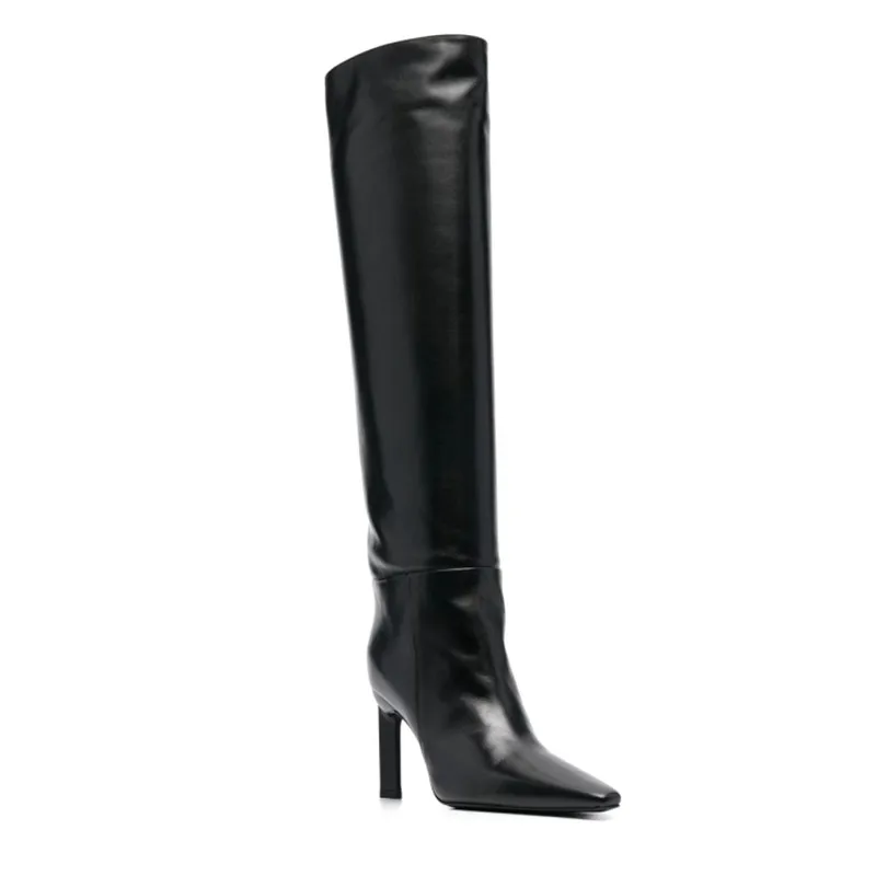 Stiletto High Heels Winter Plus Cashmere Pointed Suede Short Boots Lace Martin Boots main image 1