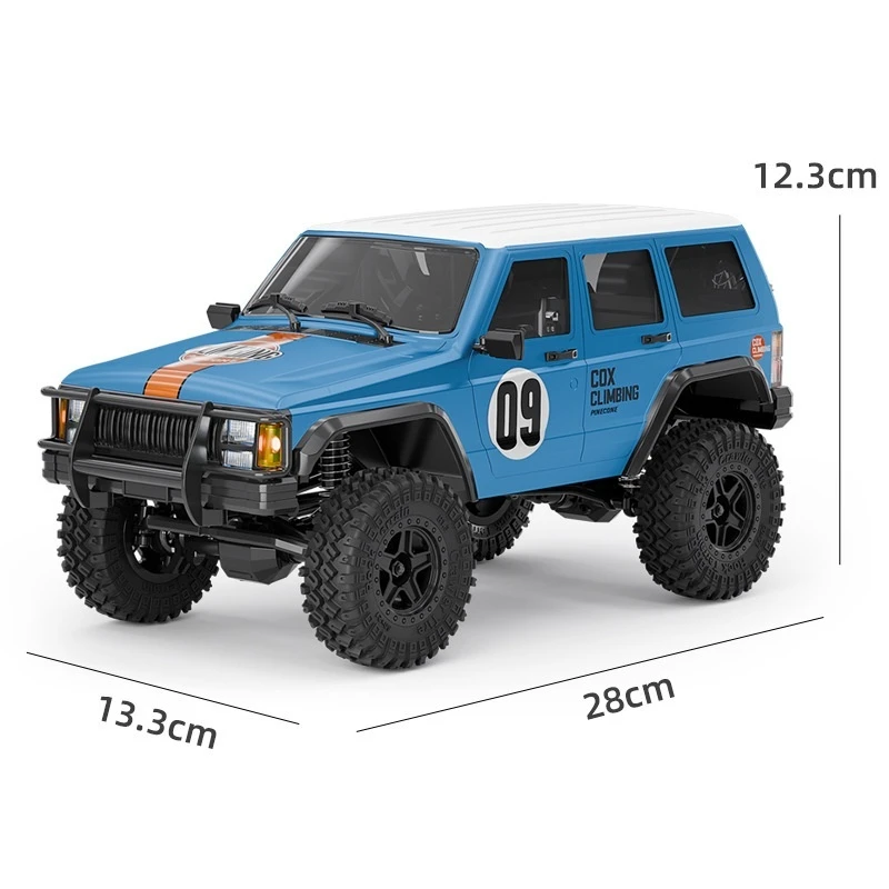 Remote Control Off Road Vehicle with Lights and Linkage
