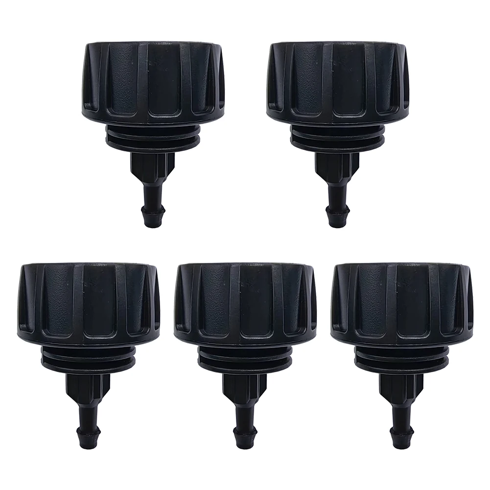 

5 Pack Durable Garden Hose Adapter Pipe Connectors For Drip Irrigation Tubing Threaded Faucet Interface Garden Water Connectors