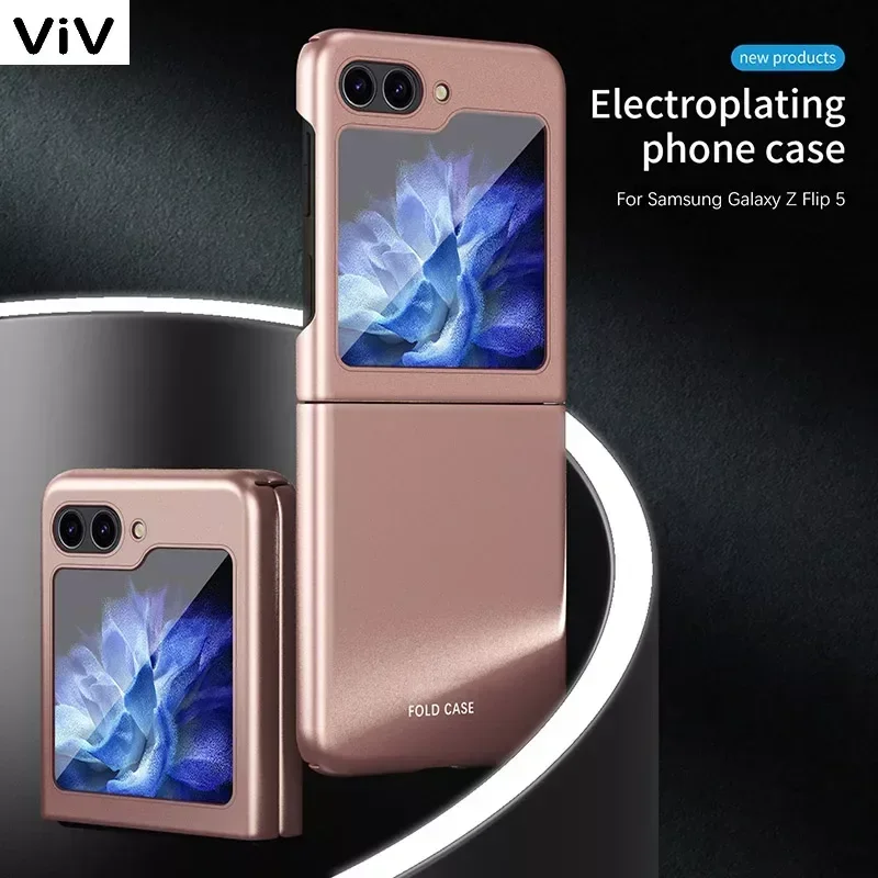 

Чехол для Galaxy Z Flip 5 4 3, Простой деловой матовый чехол с защитой от отпечатков пальцев, роскошный тонкий чехол для Samsung Flip5 G