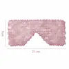 New Rose Quartz Jade Eye Mask Massager Jade Roller Guasha Board Set Natural Stone Scraper Face Lift Roller Facial Massage Tools 3
