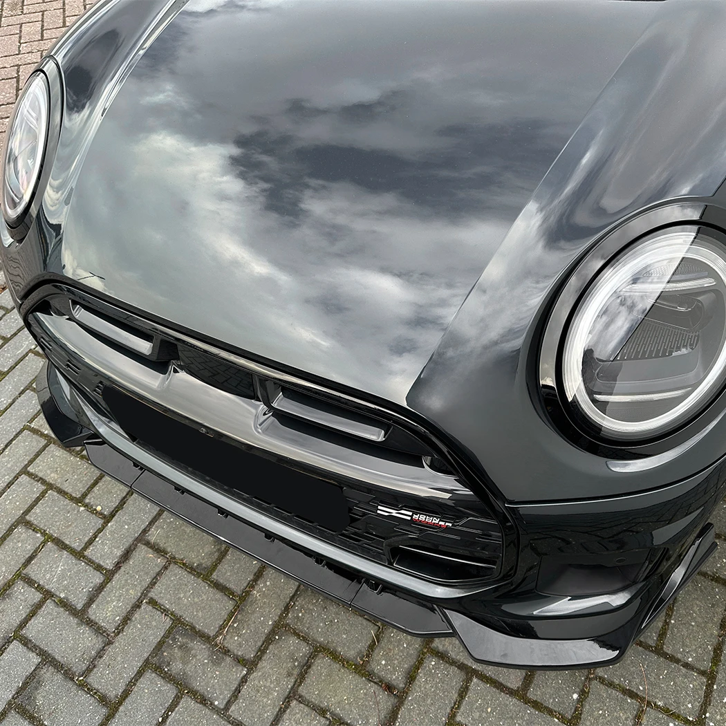 BMW 미니 쿠퍼 JCW F65 F66 F67 2024 2025용 프론트 범퍼 스플리터 글로스 친 디플렉터 프로텍터 디퓨저 립 바디 키트 튜닝