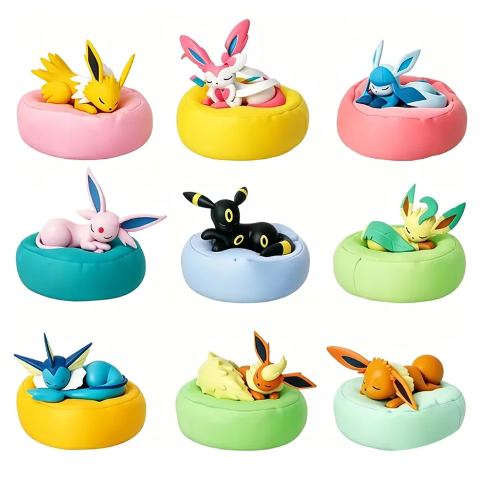 Eevee Family Sleeping Series Anime Figurines - Blind Box Collectible Gifts