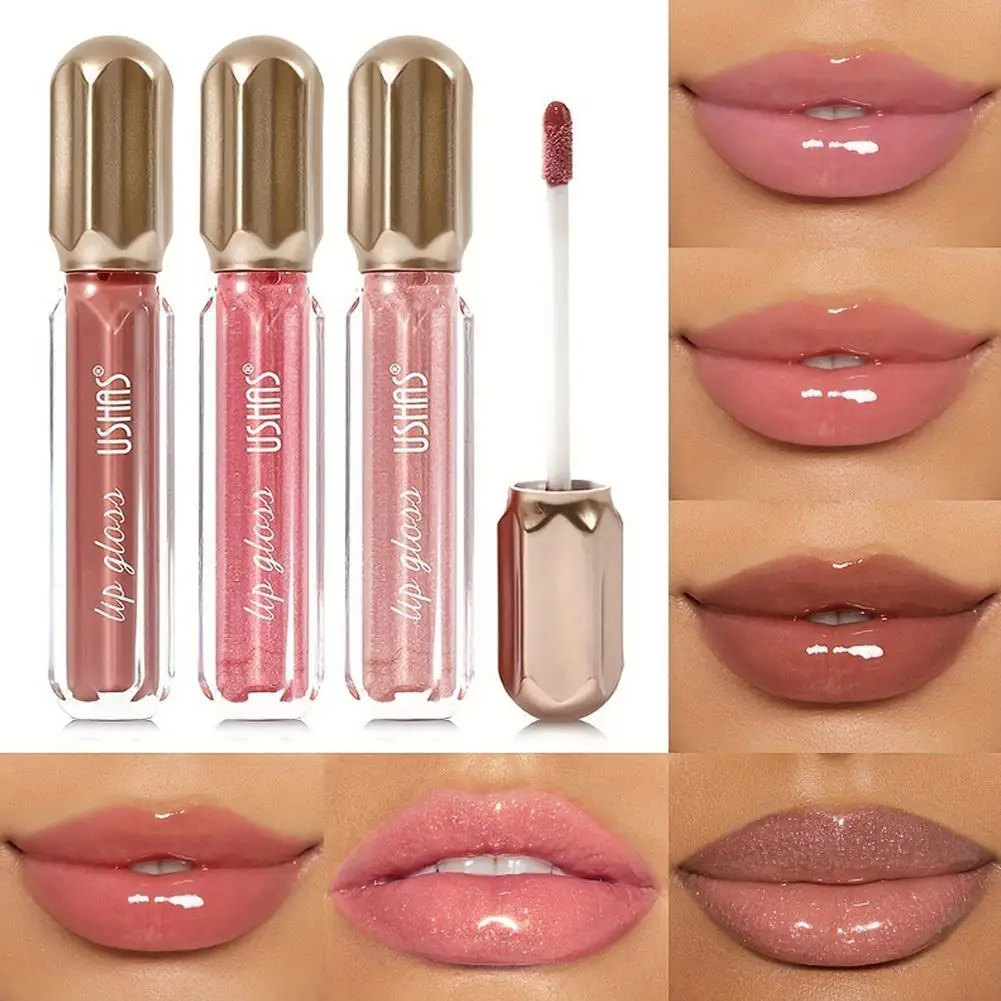 Mirror Pearl Lip Gloss Waterproof Long Lasting Moisturizing Lipstick Shine Glitter Lip Gloss Women Lip Makeup Lip Glaze