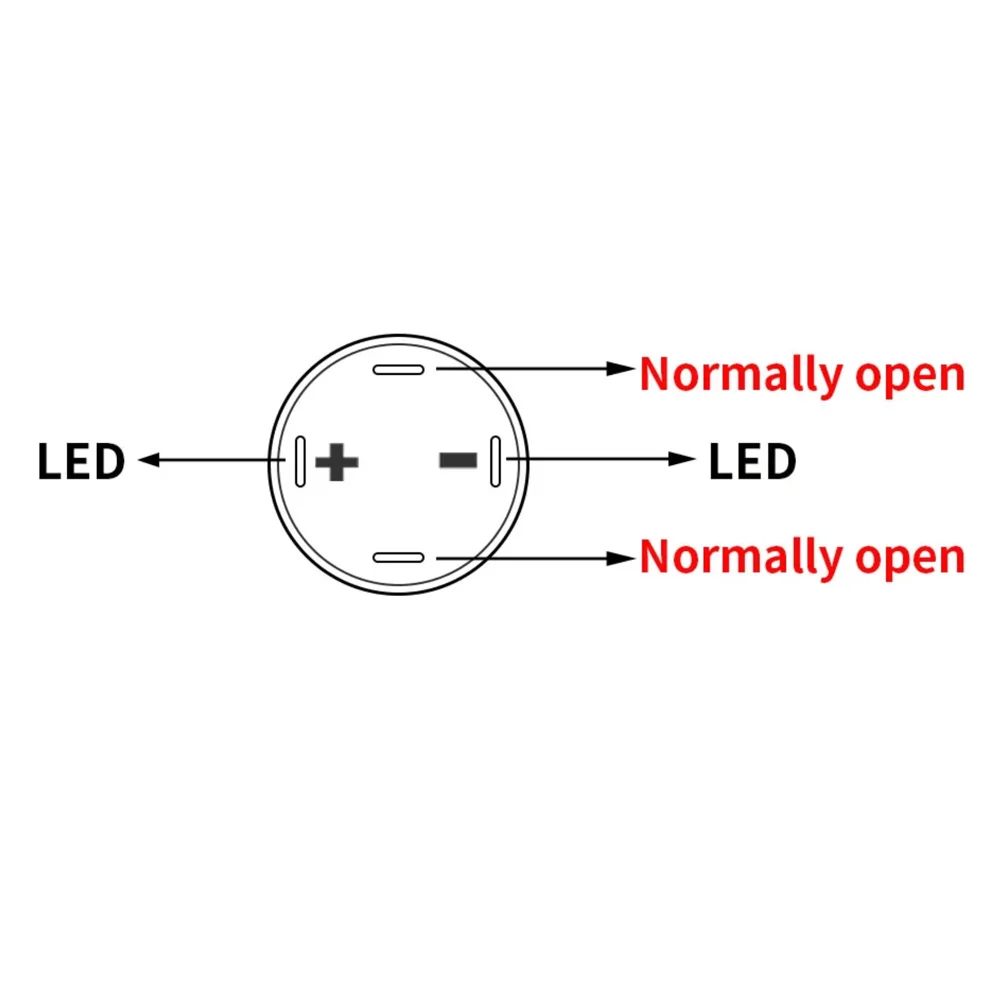 lampada poder simbolo impermeavel led luz auto reset momentary 05