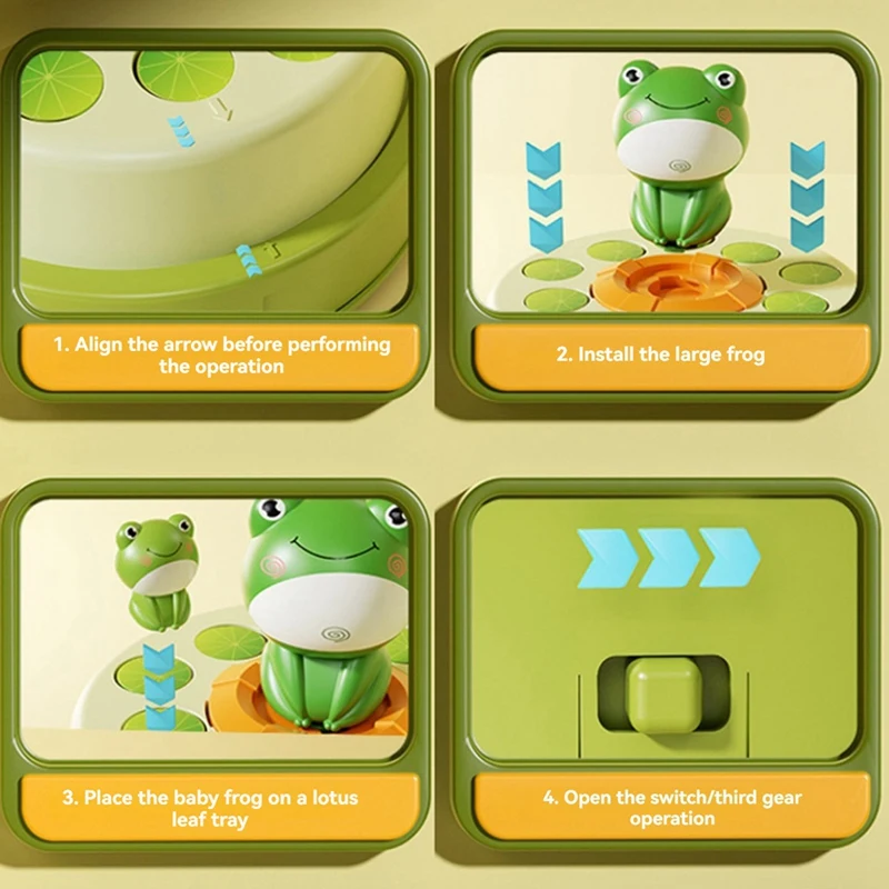Kid Toy Launch Frog Cartoon Flying Frog Catching Development Sensory Interaction Puzzle Toy 3