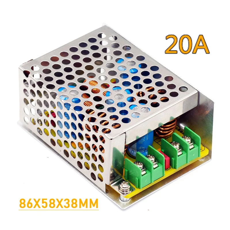 Hundnsney Filtro DC LC 20A Filtro de interferencia electromagnética Filtro de Potencia de Alta frecuencia EMC Fcc para Coche 12V 24V 48V