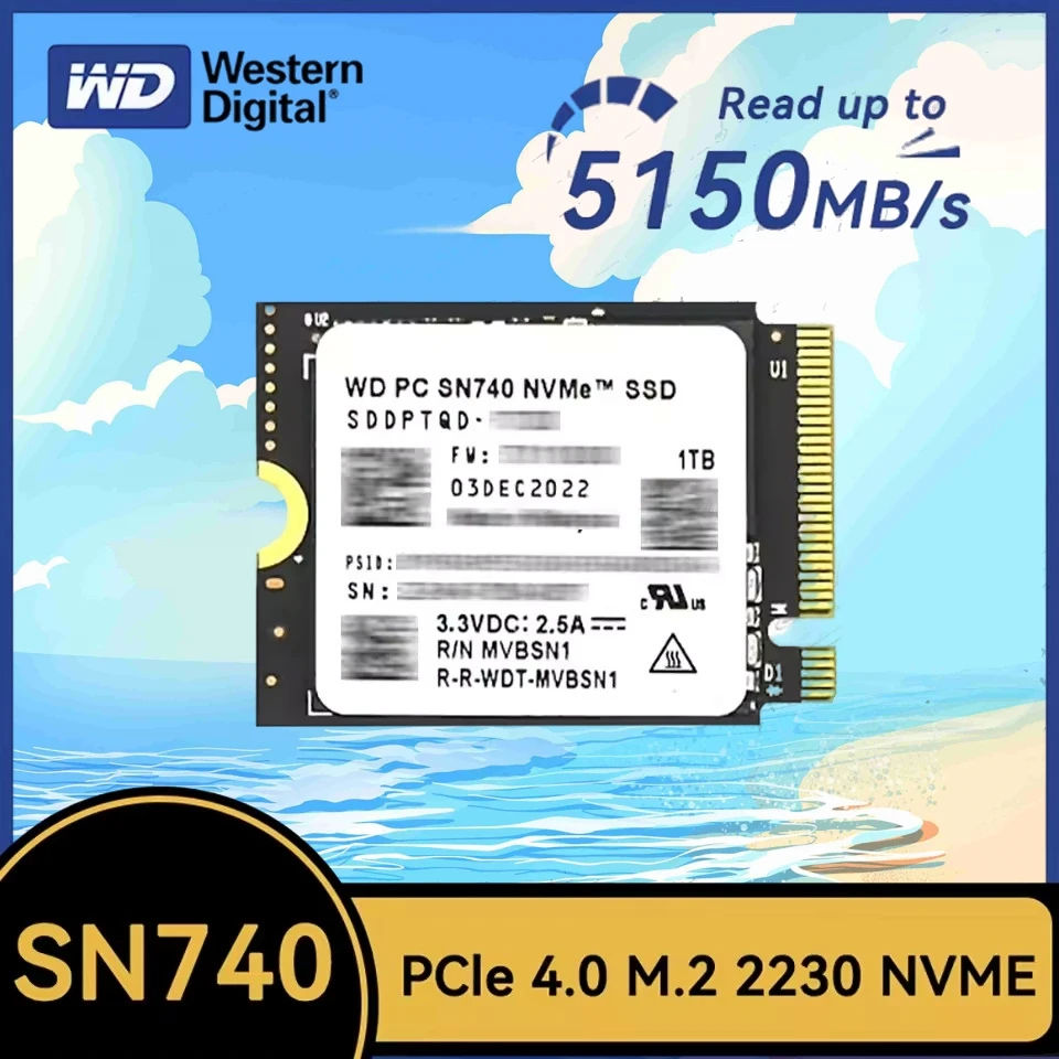 Western WD SN740 1TB SSD 2230 steamdeck ROG ALLY Digital WD SN740