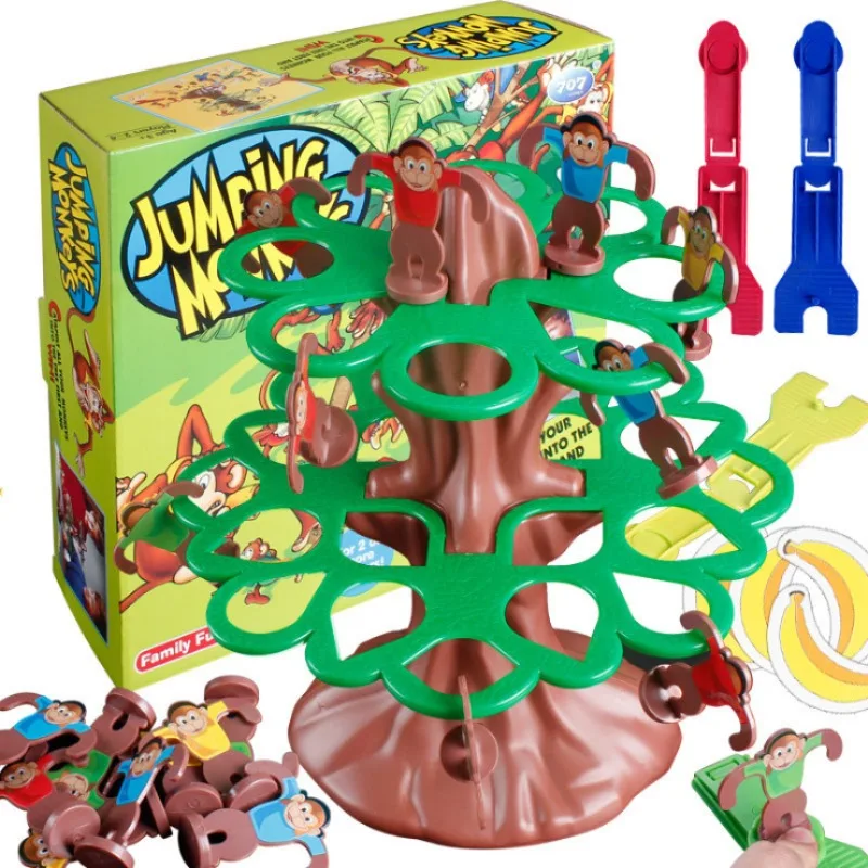 

Веселая пластиковая счастливая прыгающая обезьянка интересная настольная игра прочная копирующая детская семейная фотоигра детская