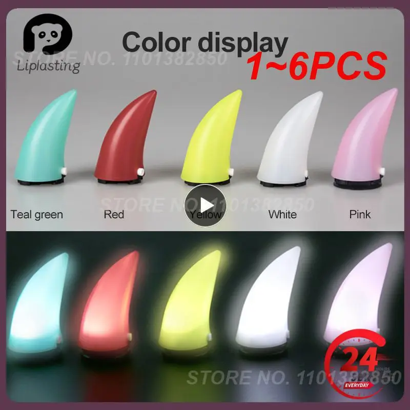 

1 ~ 6 шт. Универсальный мотоциклетный шлем светящийся дьявольский Рог уличные спортивные дьявольские рожки угловой шлем украшение черный зеленый белый