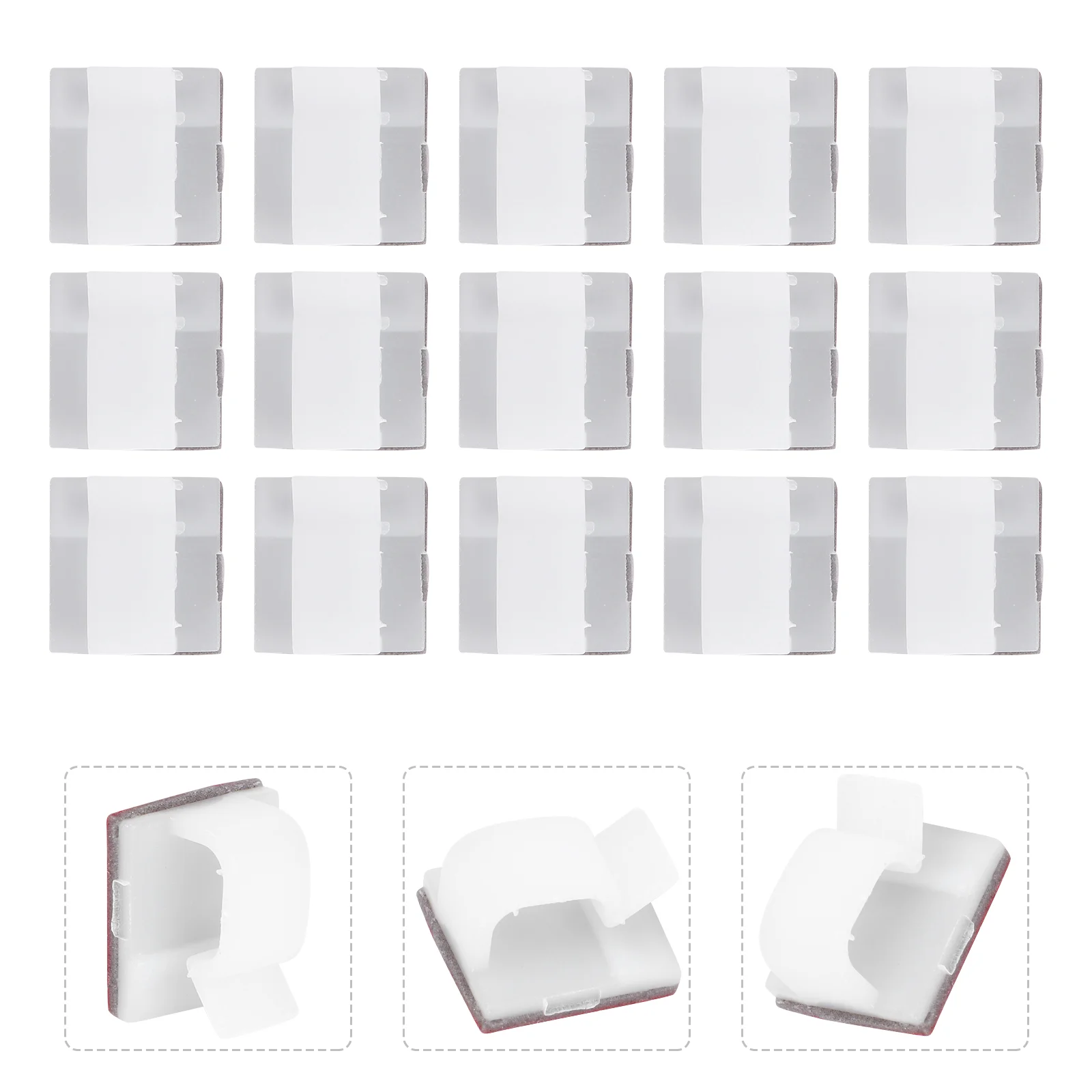 

100 Pcs Fixed Line Clip Mini Cable Clips Home Supplies Accessory Decoration Adhesive Self Hook Wire Cord Holder Clamp