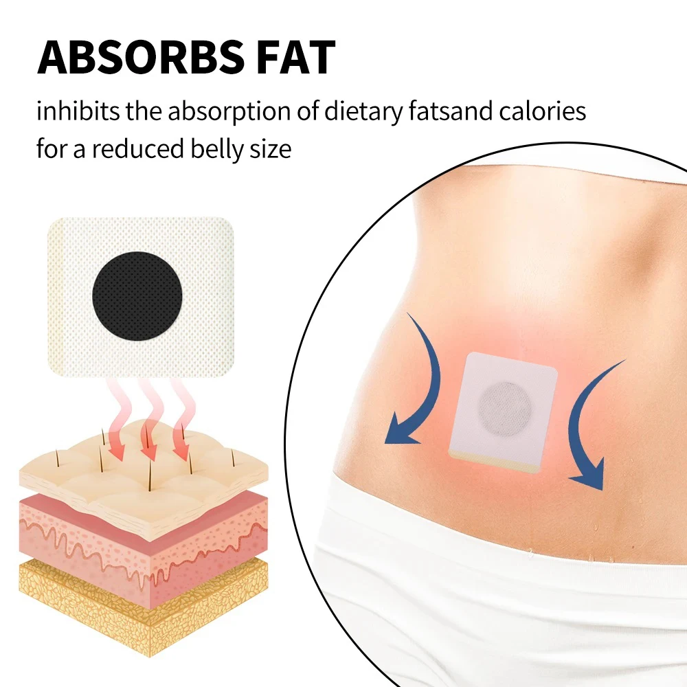 Slimming Patches Waist Fat Burner Improve Stomach Abdominal Tighten Massage Sticker Body Shaping Patch Safe Effective