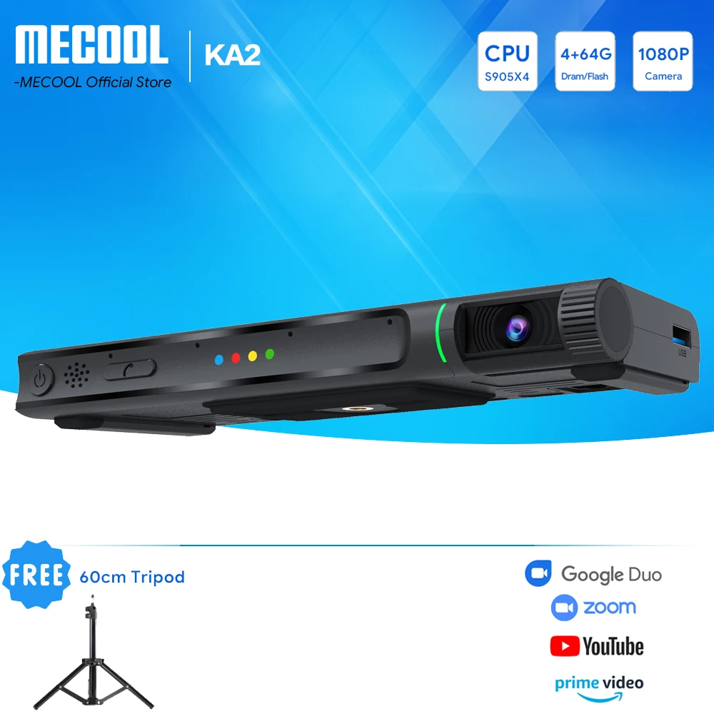 Android TV Box With 1080P HD Camera S905X4 DDR4 16GB 10.0 tvbox Smart Media Player For Video Calling Live Show Mecool KA2 NOW