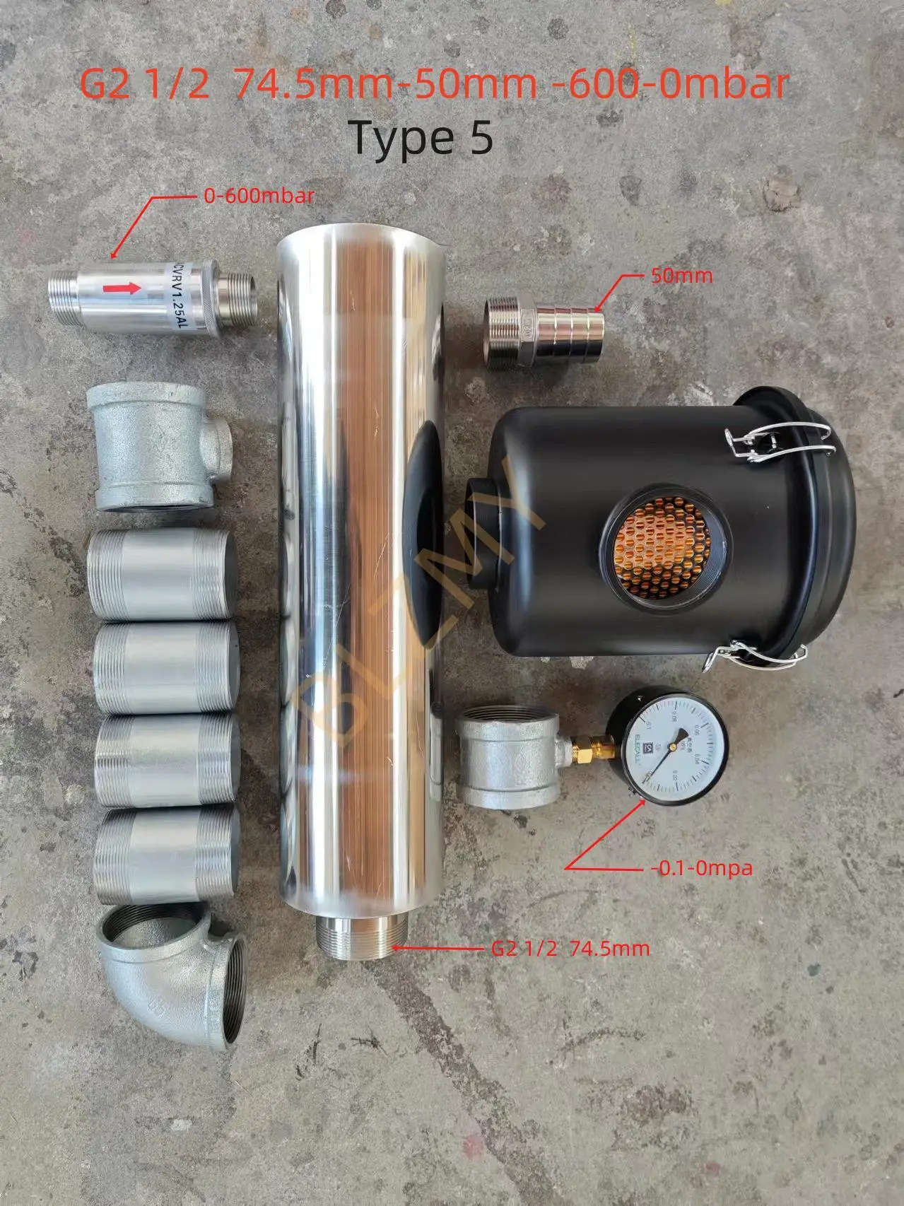 PTG2-3inch regenerative gebläse cnc vakuumpumpe kit – Detail 7