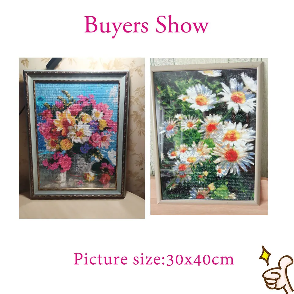 Diamond Painting EverShine 5D Daisy Complete Kit Full Square Mosaic Embroidery Flower Cross Stitch Scenery Handmade Hobby