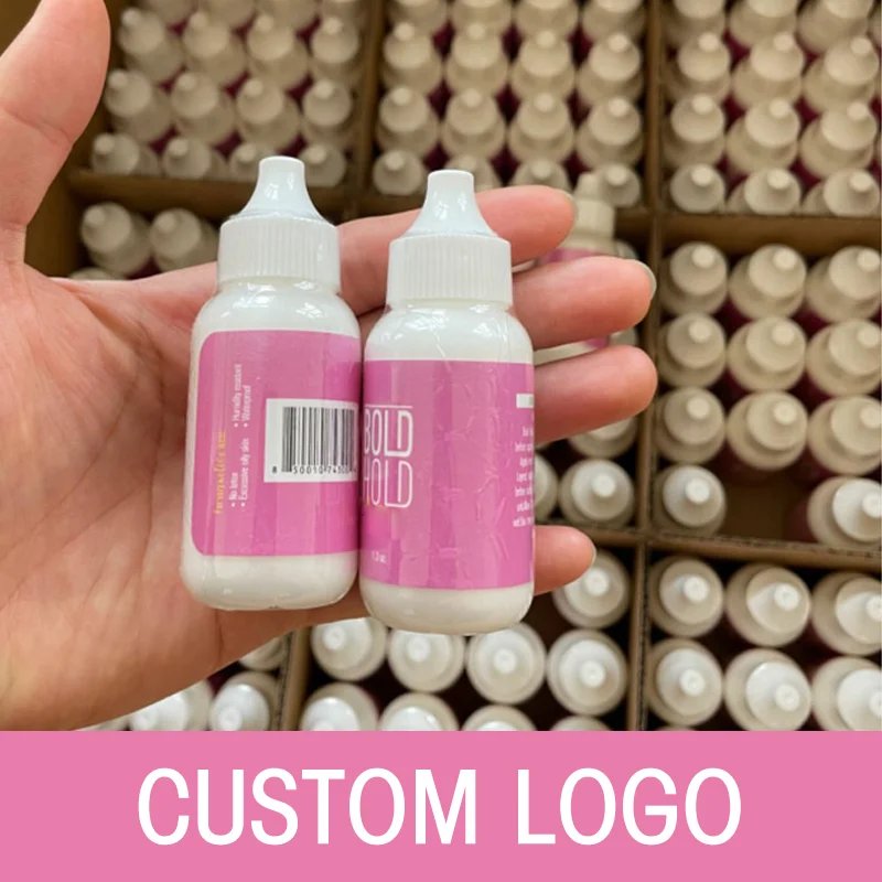 Lace Glue With Logo Waterproof Wig Adhesive Custom Label Strong Hold