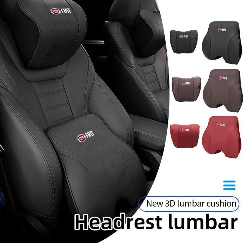 1 Paio Di Cuscino Per Il Collo Flessibile Per Auto Cuscino Per La Vita Supporto Completo Per Fiat Panda Freemont Linea Strada Ducato Egea Croma Abarth
