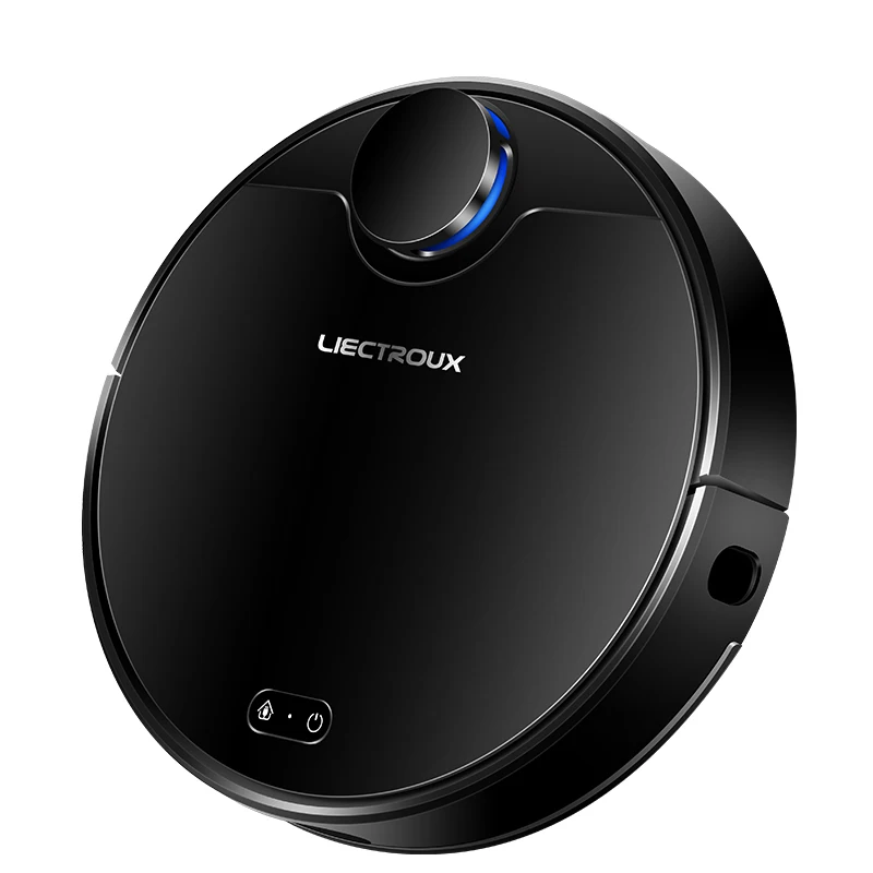 LIECTROUX ZK901 5000mAh Laser Navigation Wet and Dry Robot Vacuum Cleaner Automatic Charging opple pressurized handheld shower set punch free adsorption three speed mode adjustable automatic charging one click stop button silver