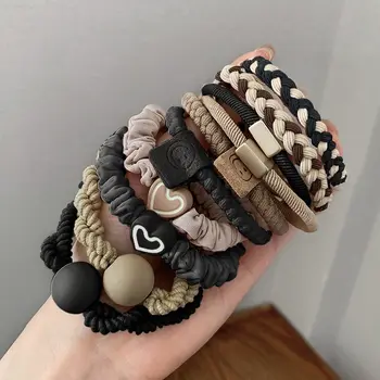 10PCS Leather Headbands – High Ponytail Hair Holster, Elastic & Durable Hair Accessories for Women 1