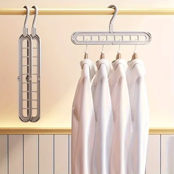 Durable Foldable 9-Hole Hangers for Space Saving