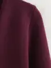 Vintage Solid  Golden Button Woman Single Breasted Sweater Ladies V-neck Long Sleeve Pocket Female knitted sweater 5