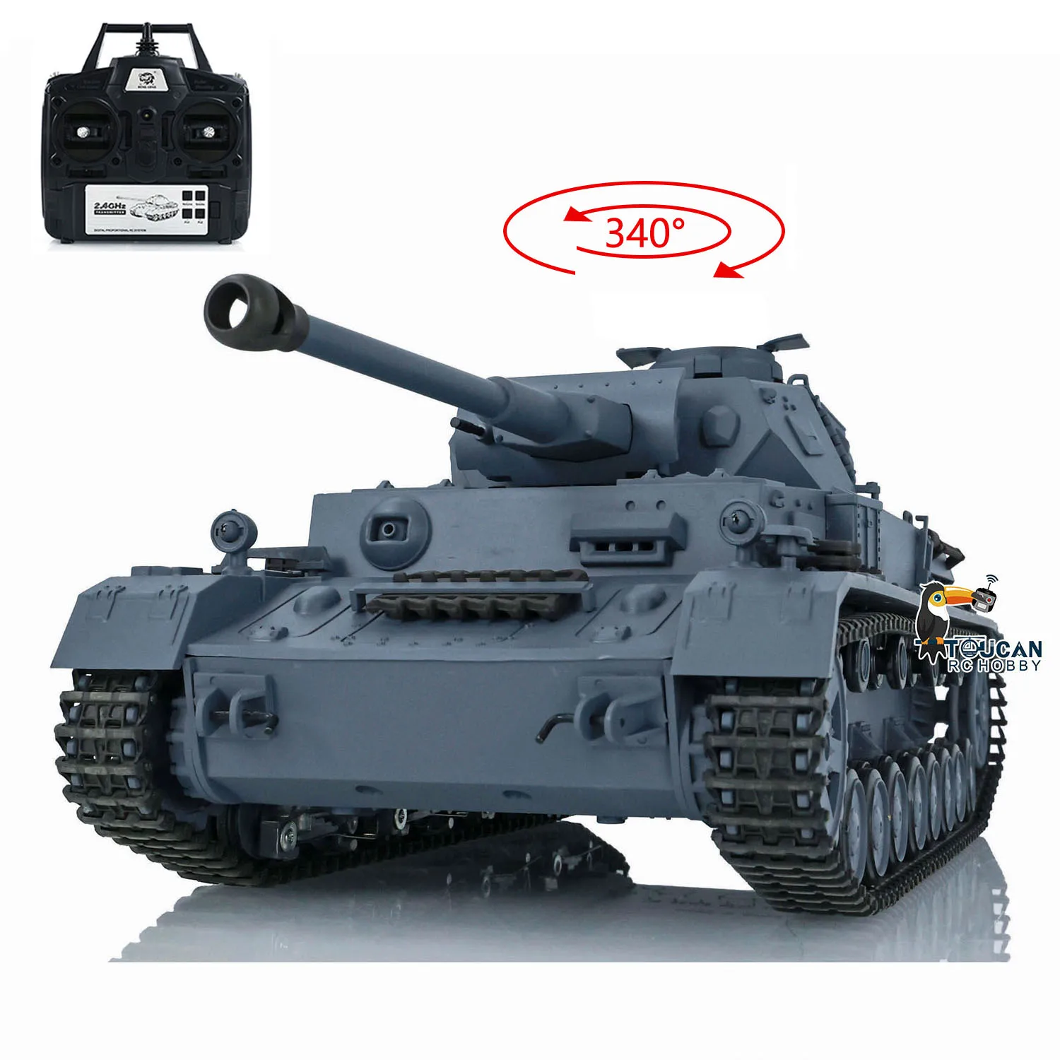 Char RC HengLong 1/16 avec BB et infrarouge - Tank robot télécommandé