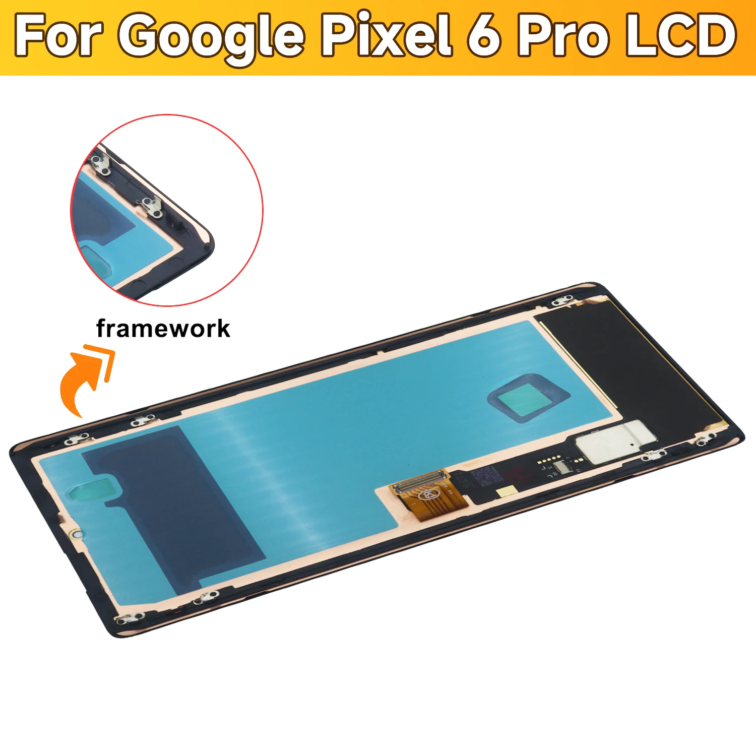 구글 픽셀 6 프로용 슈퍼 AMOLED LCD 디스플레이, 구글 픽셀 6 프로 GLUOG, G8VOU 스크린용 디지털 터치 스크린 교체, 6.7 인치