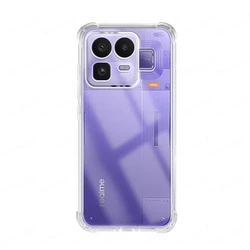 Shockproof Airbag Full Protection TPU Soft Phone Case - Enhanced Protective Cover for Realme Neo 8 (Transparent)