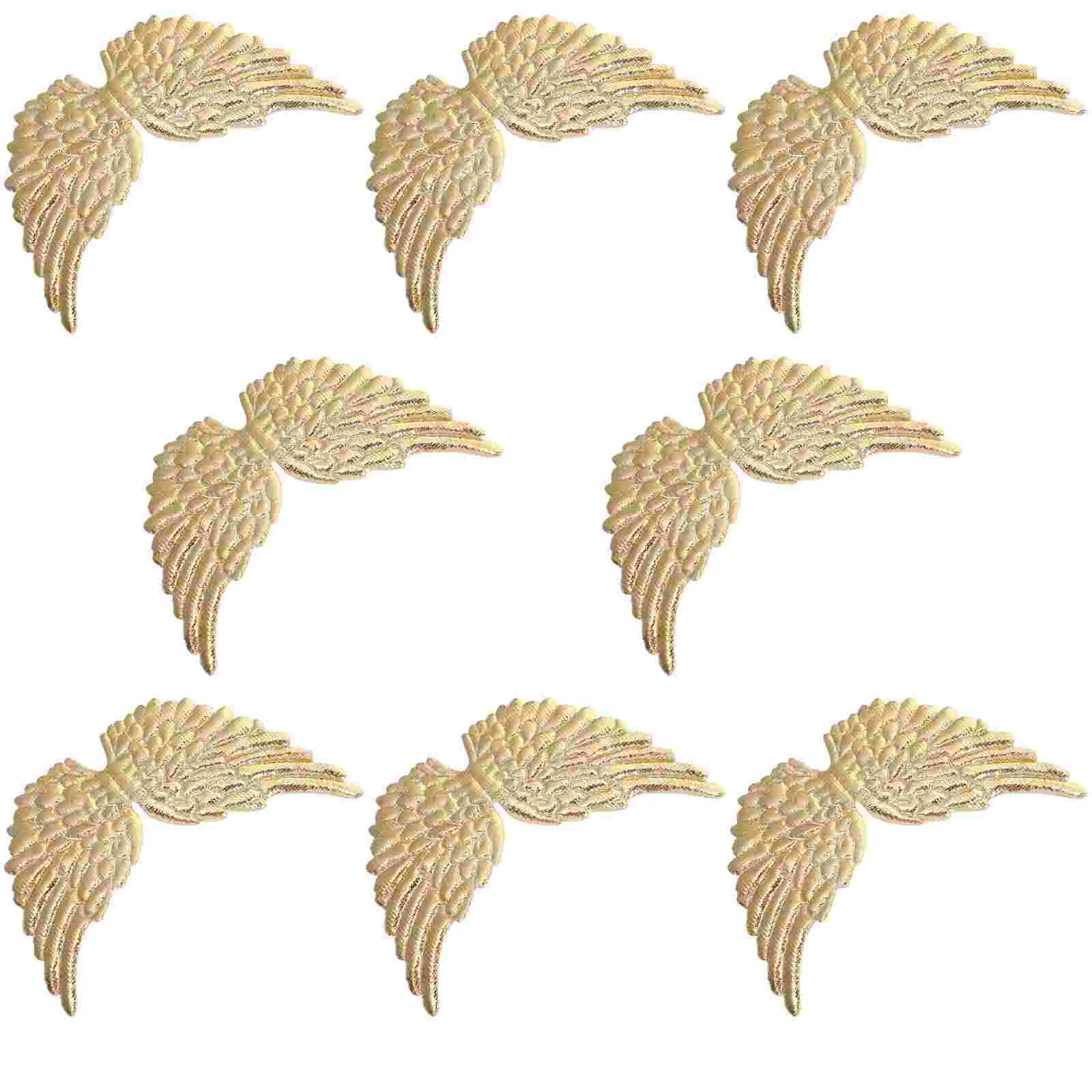 

12 Pcs Angel Wings Ornaments DIY Adornments Fabric Christmas Tree Cake Decor Costume Accessories Office