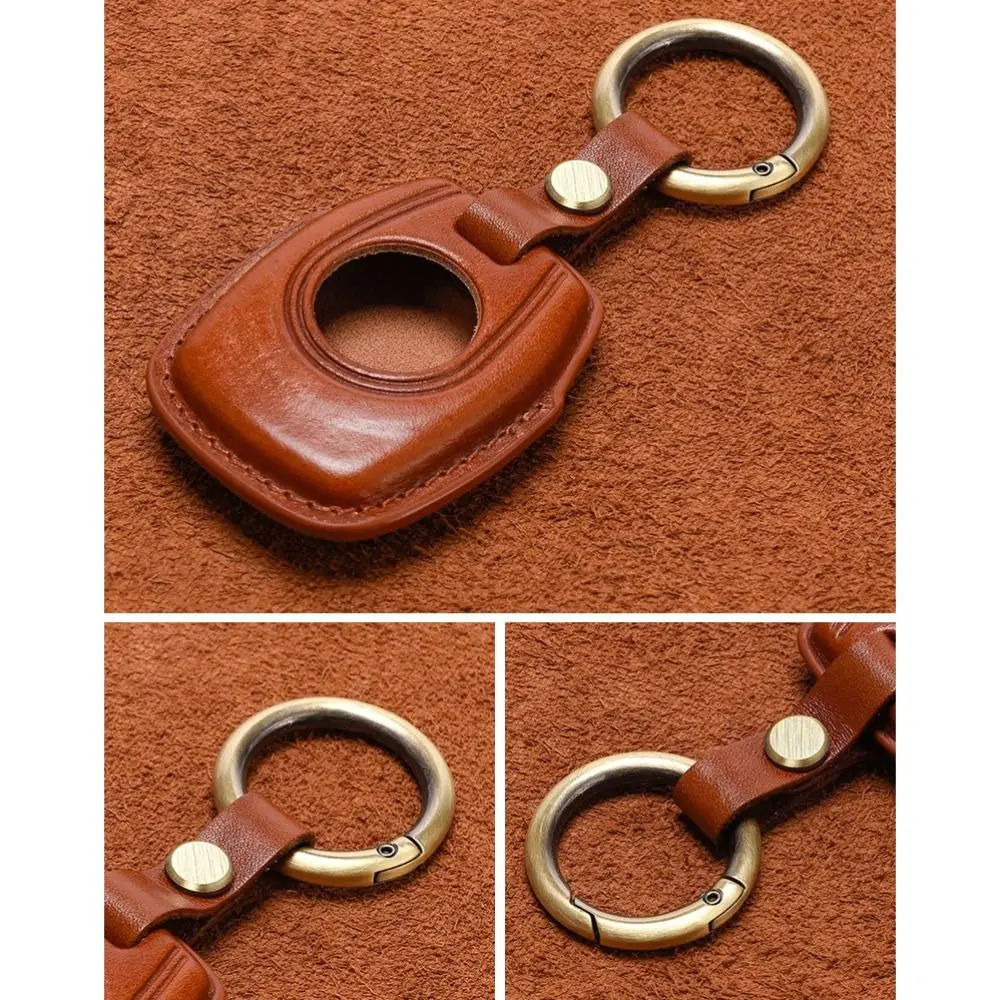 Schlüsselhülle aus echtem Rindsleder, tragbar, maßgeschneidert, Motorrad-Schlüsseltasche, Motorradzubehör, einfarbig, für Harley Sportster S – Detail 3