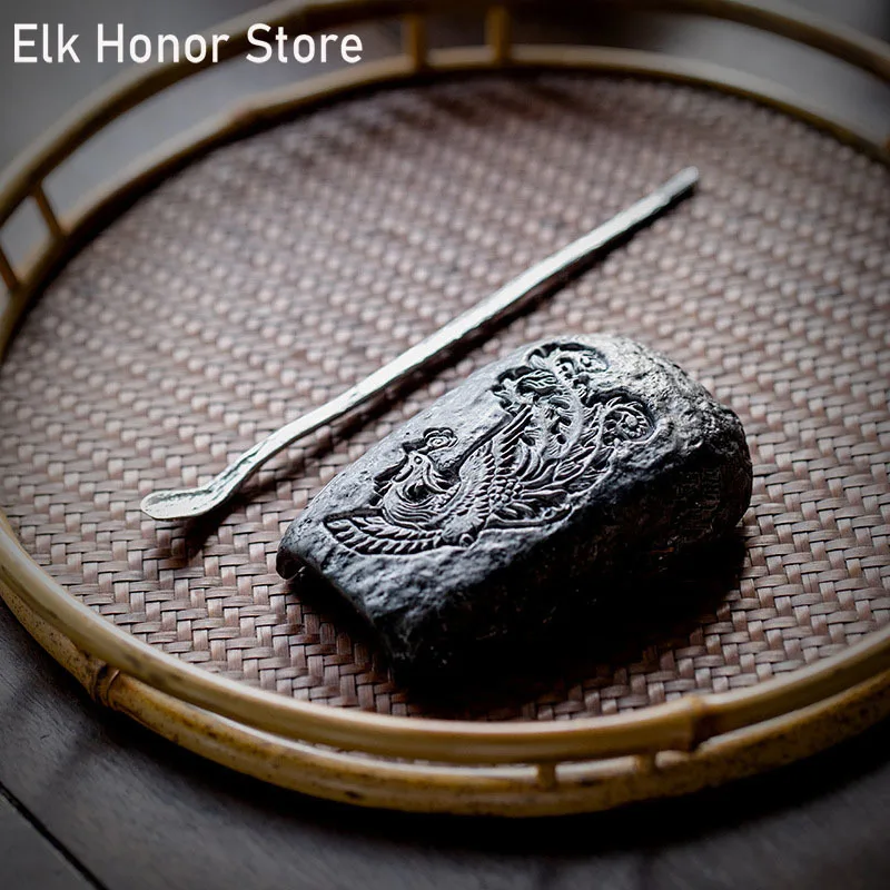

Ancient Tin Saw Nail Tea Spoon Phoenix Japanese Zen Handmade Pewter Tea Lotus Tea Shovel Kung Fu Tea Tea Ceremony Customized
