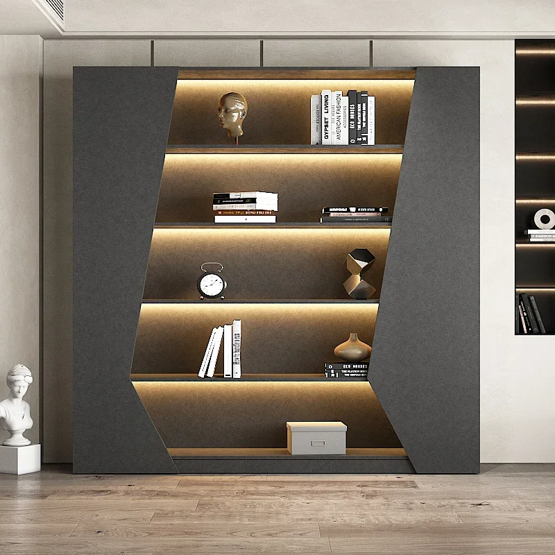 

Modern Minimalist Display Cabinet Showcase Wine Cabinet Hallway High-End Bookcase Customization