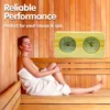 KT THERMO Wood Sauna Thermometer & Hygrometer, Wall-Mounted Spa Accessory, Mechanical, No Battery Required - For Family Hotel Sa 1